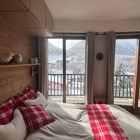 Appartamento Les Tanieres De Montgenevre - La Marmotte - Duplex 4 P Entierement Renove Avec Vue Magnifique Esterno foto